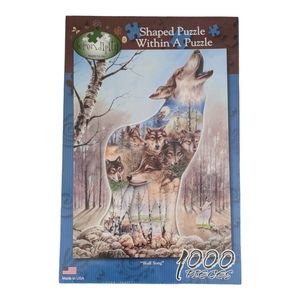 Serendipity Wolf Song Shaped Puzzle Within A Puzzle 1000 Piece Sealed